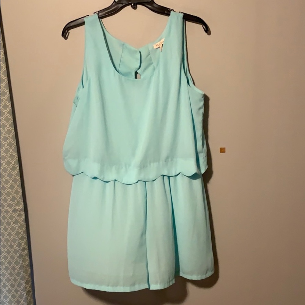 Tiffany blue romper, super cute!